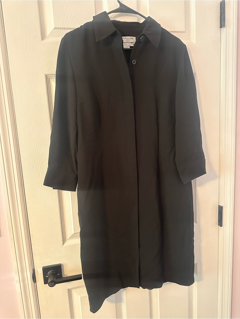 Minimalist Black Maxi Shirt Dress